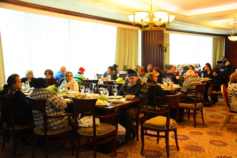 Hilton Beirut Metropolitan Palace's Christmas lunch for the elderly people